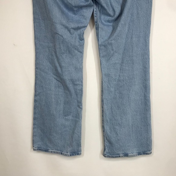 LEVI'S- WOMEN'S 32 - BLUE BUTTON FLY WEDGIE BOOTCUT DENIM JEANS - Picture 6 of 12